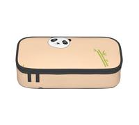 Panda Large-Capacity Organized Pencil Case With Full-Print Design â€“ Durable Oxford Fabric Stationery Pouch Featuring Smart Multi-Zone Layout, Mesh Pocket, Adjustable Divider & 4 Pen Slots