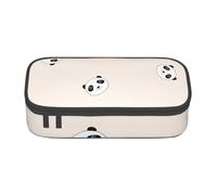 Panda Large-Capacity Organized Pencil Case With Full-Print Design â€“ Durable Oxford Fabric Stationery Pouch Featuring Smart Multi-Zone Layout, Mesh Pocket, Adjustable Divider & 4 Pen Slots