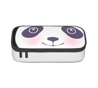 Panda Large-Capacity Organized Pencil Case With Full-Print Design â€“ Durable Oxford Fabric Stationery Pouch Featuring Smart Multi-Zone Layout, Mesh Pocket, Adjustable Divider & 4 Pen Slots