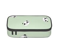 Panda Large-Capacity Organized Pencil Case With Full-Print Design â€“ Durable Oxford Fabric Stationery Pouch Featuring Smart Multi-Zone Layout, Mesh Pocket, Adjustable Divider & 4 Pen Slots