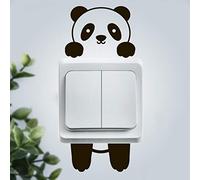 Panda Light Switch Sticker Wall Bedroom Stickers Cool Decal Boys Room Accessories Stuff Stocking Teenage Art Home Decor Nursery Cover Decoration Kitchen Vinyl Kid Poster Gadgets Gaming Funny Socket
