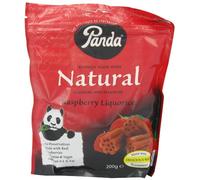 Panda Liquorice Raspberry Bag 200 g (Pack of 6)