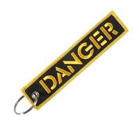 Panda Loco Danger Yellow Key Chain Keyring Novelty Student First House Warming Gift