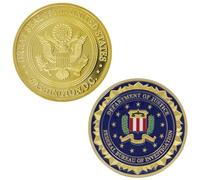 Panda Loco FBI Challenge Coin - Great Seal & Department of Justice