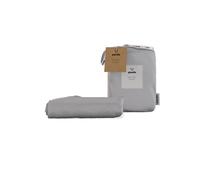 Panda London 100% Bamboo Bedding Fitted Sheet in Mid Grey | Size: Emperor Panda London Mid Grey Emperor