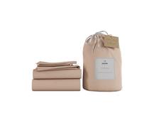 Panda London Bamboo Complete Bedding Set - Eco-Friendly, Hypoallergenic, Full Set for Comfort, UK Double, Vintage Pink