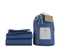 Panda London Bamboo Complete Bedding Set - Eco-Friendly, Hypoallergenic, Full Set for Comfort, UK Double, Deep Sea Navy