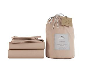 Panda London Bamboo Complete Bedding Set - Eco-Friendly, Hypoallergenic, Full Set for Comfort, UK Double, Vintage Pink