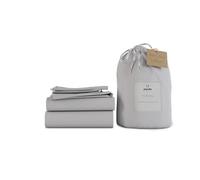 Panda London Bamboo Complete Bedding Set - Eco-Friendly, Hypoallergenic, Full Set for Comfort, UK King, Quiet Grey