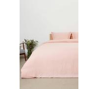 Panda Bamboo and French Linen Bedding Set, Superking, Himalayan Pink