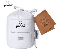 Panda London Bamboo Mattress Protector - Cot/Cotbed in White | Size: Cot Bed Panda London White Cot Bed