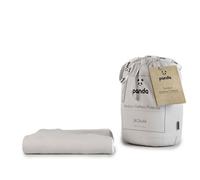 Panda Bamboo Mattress Protector - White, UK Double | Waterproof, Ultra-Thin & Durable Cover Pad | Light & Breathable | Hypoallergenic & Anti-Bacterial | Soft on Skin | Bedding Essential | No Noise