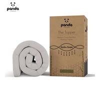 Panda London Memory Foam Bamboo Mattress Topper in White | Size: EU King Panda London White EU King