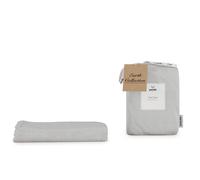 Panda London Panda Bamboo & French Linen Fitted Sheet in Mid Grey | Size: King Panda London Mid Grey King
