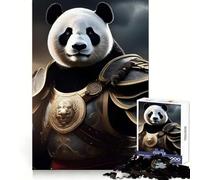 Panda Lord Armor Jigsaw Puzzles for Teenagers 1000 Pieces Fine Logic Toy Soft Relax Neat Edge Premium Gift (38x52cm)