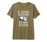 Panda, Love to Sleep, If Found Sleeping Do Not Disturb Premium T-Shirt