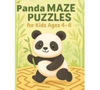 Panda Maze Puzzles: 100 maze puzzles For Kids Ages 4-6
