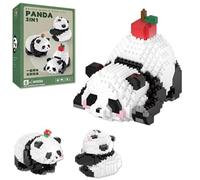 Panda Mini Building Blocks Cute Micro Animal Building Sets 983 PCS Mini Panda Building Toy Bricks DIY Blocks Gift Suit for Adults 14 Years + Home Decor