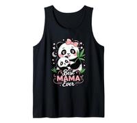 Panda Mom and Cub Best Mama Ever Cute Scene Tank Top