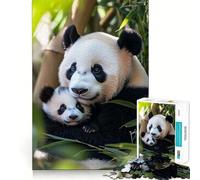 Panda Mom And Cub Jigsaw Puzzles for Adults 1000 Pieces Logic Sense Toy Relaxing Fun Smooth Edge (38x52cm)