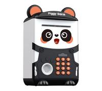 Panda Money Box | Stealing Money Box Electronic Mini ATM Savings Machine, with Combination Lock, Fingerprint Locker, Coin ATM Automatic Möney Rolling Cartoon Piggy Bank Toy