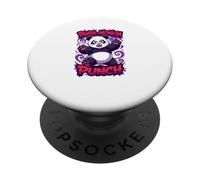 Panda-monium | Funny Cartoon Panda Character Humour Design PopSockets Adhesive PopGrip