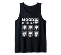 Panda Mood of the Day Funny Weekday Emotion Kawaii Cute Tank Top