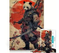 Panda Moon Red Japan Jigsaw Puzzles for Adults 1000 Mind Exercise Toy Relax Time Design Assembly (38x26cm)