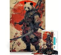 Panda Moon Red Japan Jigsaw Puzzles for Adults1000 Pieces Focus Brain Toy Relax Time Tight Edge Santa Wish Pick (50x75cm)