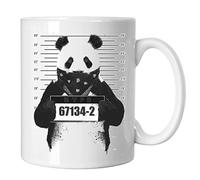 Panda Mugshot Funny Novelty Gift Mugs for Men, Women, Home & Work