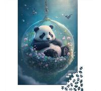 Panda Naptime 1000 Piece Jigsaw Puzzle for Adults, 70x50cm/1000pcs, Relaxing Indoor Activity, Focused Puzzle Time And Time at Home