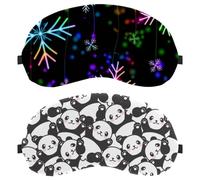 Panda National Treasure 2-Pack Light-Blocking, Soft, Breathable Sleeping Masks Blindfold Sleep Masks