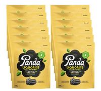 Panda ® | Natural Soft Original Liquorice Sweets | Pure Panda Liquorice Sweet Made with Only Four Natural Ingredients | Vegan & Fat Free | 240 Gr x 12 Bags Pack