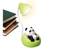 Panda Night Light - 3 Inch LED Reading Desk Lamp, Dimmable Panda Shaped Light, Adjustable Rechargeable Desk Bedside Table Lamp and Drawer | 3 Brightness Modes in