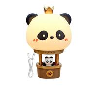Panda Night Light, Hot Air Balloon Night Light | Panda Hot Air Balloon Bedside Lamp - Dimmable Lamp 3 Speeds Rechargeable Mood Light for Bedroom Living Room Table