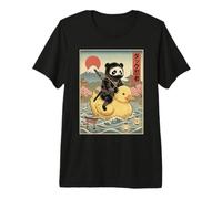 Panda Ninja Japan Vintage Japanese Ukiyo-e Art Premium T-Shirt