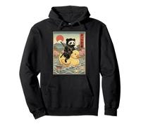 Panda Ninja Japan Vintage Japanese Ukiyo-e Art Pullover Hoodie