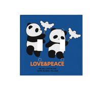 Panda of Peace Dual-Texture Roman Frame Switch Plate â€“ Premium Pc Wall Switch Cover with Full-Panel Embossed Print, Heavy-Duty 100°c Heat & Fade Resistant Design for Residential & Commercial Use