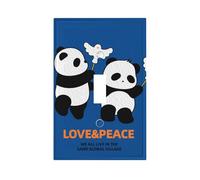 Panda of Peace Premium Single-Gang Roman Frame Switch Plate â€“ Realistic Leather-Texture Finish, Durable Pc Material Wall Cover for Residential & Commercial Use (Includes Decorative Screws)