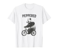 Panda on Wheels Riding a Bike Animal Lover Art T-Shirt