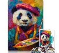 Panda Painter Adult Jigsaws 1000 Pieces Difficult,Decompressing Intellectual Educational Toy Suitable for Desktop Decoration (50x75cm)