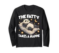 Panda Pajamas for Late risers, the Fat Panda Long Sleeve T-Shirt