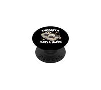 Panda pajamas for late risers, the fat panda PopSockets Adhesive PopGrip