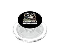 Panda pajamas, morning grouch, late riser, the fat panda PopSockets PopGrip for MagSafe