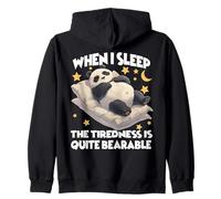 Panda pajamas, sleepyheads, morning grouches, late risers Zip Hoodie