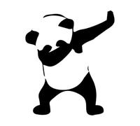 Panda Panda Panda Fantastic Beasts Wall Decals 34x40cm Self Adhesive Black