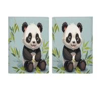 Panda Passport Holder Personalized Passport Wallet for Women Men Travel Document Organizer Holder