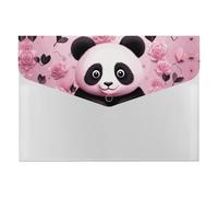 Panda Pattern File Folder 6-Pocket, Waterproof Accordion File Organizer with Snap Closure, Expanding Document Holder for Office, Home