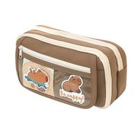 Panda Pencil Case - Cute Pencil Studies | Animal Pencils Pouche | Large Capacity Stationery Storage | Portable Large Capacity Zipper Organizer Box With Comparti, coffee, Se référer au descriptif