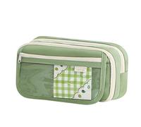 Panda Pencil Case - Cute Pencil Studies | Animal Pencils Pouche | Large Capacity Stationery Storage | Portable Large Capacity Zipper Organizer Box With Comparti, green, Se référer au descriptif